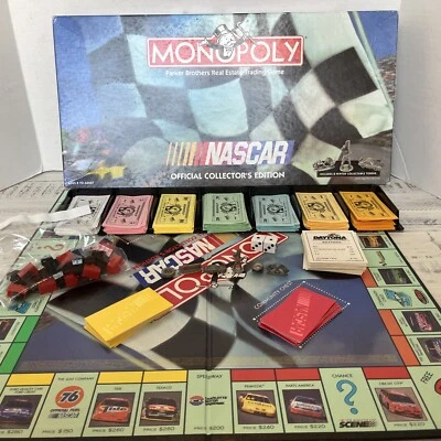 1997 Monopoly Nascar Official Collector's Edition Board Game for PARTS - Image 1 of 4