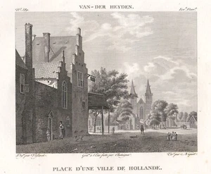 Van der Heyden "Place d`une Ville" Kst.v. Chataigner bei Filhol/Lavallèe 1804-14 - Picture 1 of 2
