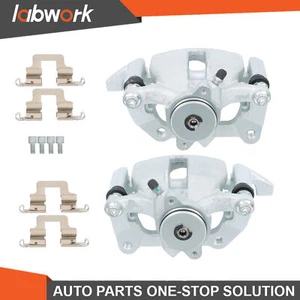 Labwork 2x Rear LH&RH Brake Caliper w/Bracket for Audi Q5 2013-17 A4 A5 Quattro - Picture 1 of 12