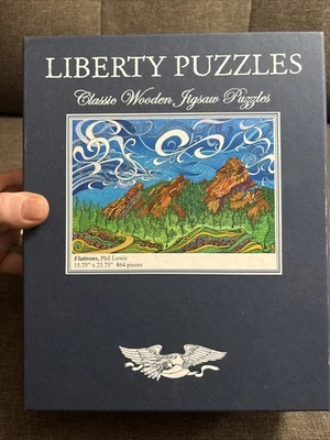 Puzzle Liberty in legno 864 pezzi, Flatirons di Phil Lewis, completi - Immagine 1 di 4