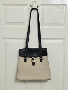 Vintage Texier France Bag – Canvas & Faux Leather, Classic French Design - Picture 1 of 18