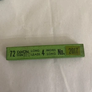 De colección Rojo 72 Dixon largos cables finos 4 pulgadas de largo no. 2017 - Imagen 1 de 6