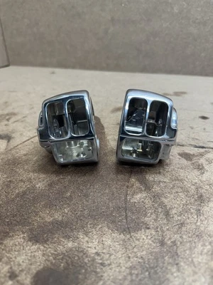 Chrome Hand Control Switch Housing Covers For Harley Davidson Models  - Image 1 of 4