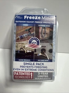 (1 Pack) New Freeze Miser Outdoor Faucet Freeze Protection White Universal  - Picture 1 of 6
