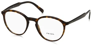 Prada PR13TV Eyeglass Frames 2AU1O1 51mm Havana Unisex Authentic - Picture 1 of 5