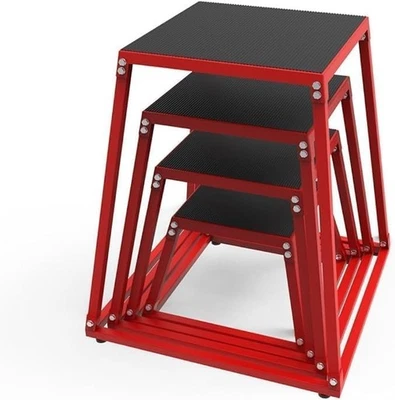 MEDALLA NUEVA. j/fit Caja de Salto Pliométrica 4 PSC 12 18 24 30"" - Rojo (10-0190) Foto 1 de 4