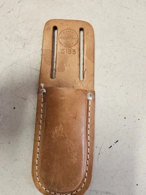 VTG KLEIN TOOLS 5185 Leather Tool Belt Sheath Knife Pouch Pocket - Image 1 of 2