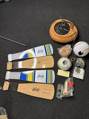 Hunter 44" Baseball Ceiling Fan Reversible Blades - Vintage Model 21841 Broken - Image 1 of 4