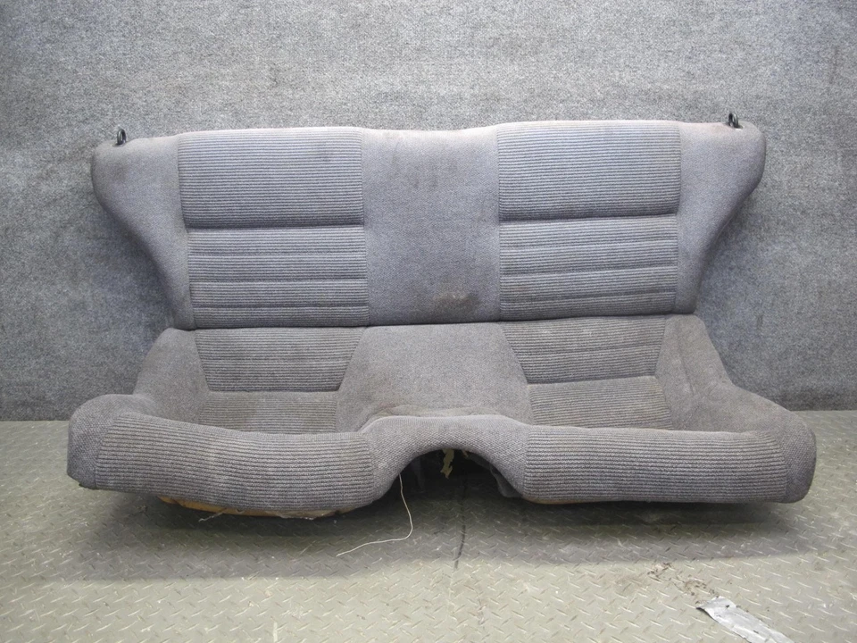 90-96 NISSAN Z32 300ZX 2+2 REAR SEAT UPPER & LOWER CLOTH CUSHION GRAY OEM - Image 1 of 4