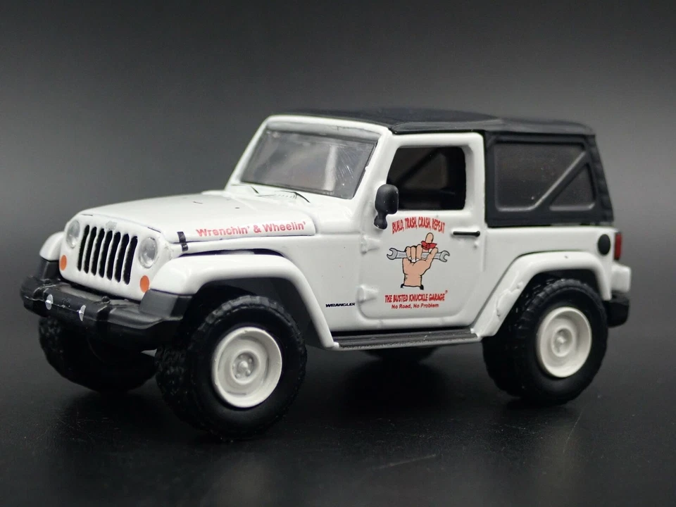 2006 - 2018 JEEP Wrangler JK Sballato Nocca Garage 1/64 Scala Modellino Auto - Immagine 1 di 4