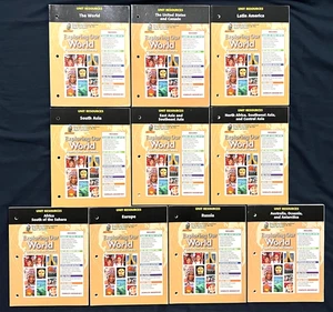 6th-9th -HISTORY -UNIT RESOURCES -AROUND THE WORLD - Teacher Editions (10 books) - Picture 1 of 22