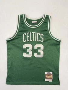 Larry Bird Boston Celtics 1985-86 Mitchell Ness Swingman GreenJersey Youth Large - Picture 1 of 9