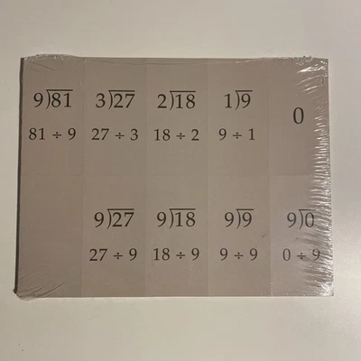 SEALED Saxon Math 3 Flash Cards Reversible Set Multiply Divide - Image 1 of 4