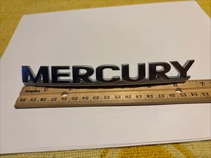 Mercury Emblem - 6.25” Chrome - Plastic - With Pins New - Picture 1 of 5