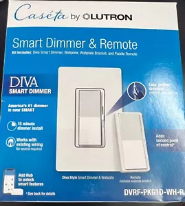Lutron Diva Smart Dimmschalter 3-Wege Set mit Pico Paddle Fernbedienung 6984 - Bild 1 von 4