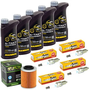 Inspektion für Aprilia ETV 1000 Caponord 2001-2009 Set Öl 5L Ölfilter Zündkerzen - Bild 1 von 5