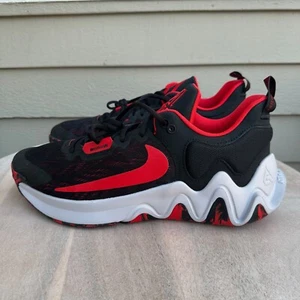 New Nike Giannis Immortality 2 Black University Red Wolf Grey DM0825-005 Mens 12 - Picture 1 of 12