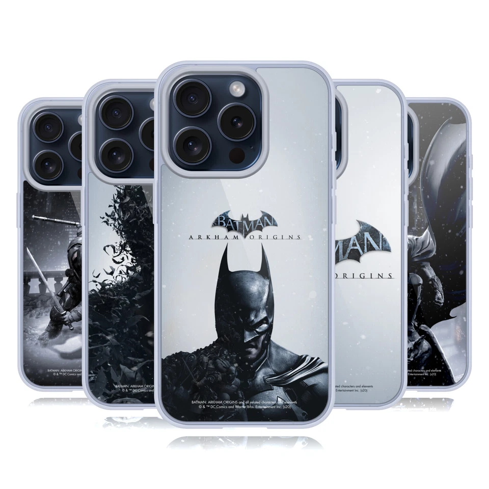 OFFICIAL BATMAN ARKHAM ORIGINS KEY ART SOFT GEL CASE FOR APPLE iPHONE PHONES - Image 1 of 4