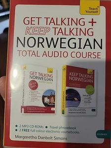 Get Talking And Keep Talking Norwegian Total Audio Course 2 Disks Set VG - Picture 1 of 2