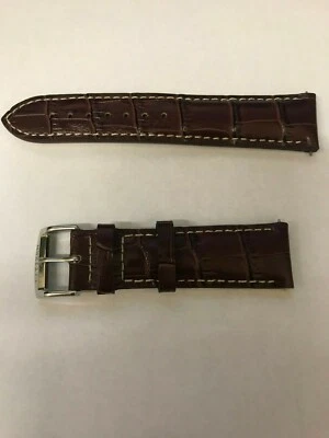 22MM LEATHER WATCH BAND STRAP FOR CITIZEN BL5250-02L LIGHT BROWN WHITE STITCHING - Image 1 of 3