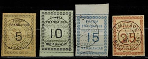 Madagascar Colony Stamp No. 8 to 11 Used - Picture 1 of 1