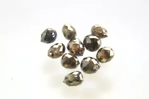 LOTE DE CUENTAS BRIOLETTE DE DIAMANTE EN FORMA DE GOTA DE COÑAC MARRÓN NATURAL 4,12 QUILATES 4,00-4,50 mm - Imagen 1 de 9