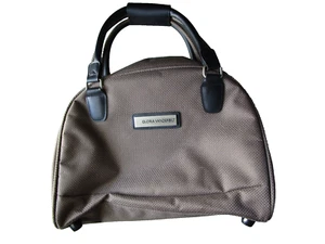 Gloria Vanderbilt Carryon Travel Overnight Bag Light Brown Taupe Canvas Duffle - Picture 1 of 13