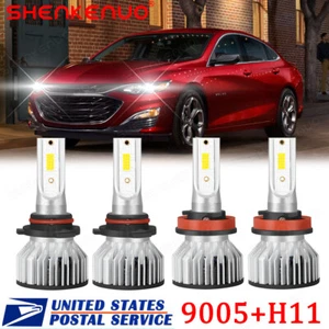 For Chevy Malibu LT Sedan 4-Door 1.5L 2019-2023 LED Headlight High Low Beam Bulb - Picture 1 of 12