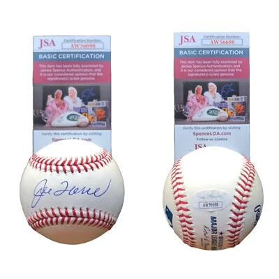 Joe Torre Signed Autographed Major League Baseball New York Yankees JSA COA - Image 1 of 3