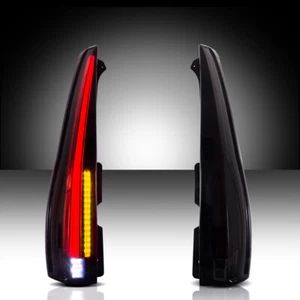 LED Tail Lights For 07-14 Chevrolet Tahoe Suburban GMC Yukon SMOKE Brake Light - Foto 1 di 11