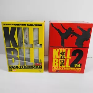 KILL BILL Premium JAPAN DVD BOX 1&2 w/Be@rbrick Figure UMATHURMAN - Picture 1 of 12