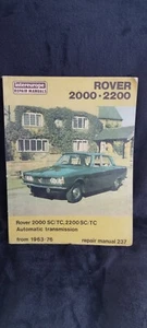 Rover 2000 - 2200 SC/TC & Automatic 1963-1976 Intereurope Car Repair Manual - Picture 1 of 4