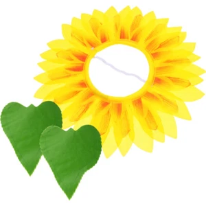 Sunflower Headdress Glove Set Novelty Baby Headband for Girls Headwear - Picture 1 of 12
