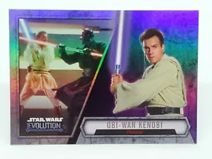 OBI-WAN KENOBI 2016 Star Wars Evolution Purple Foil #18 - Picture 1 of 2
