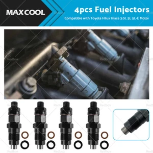 4X Diesel Fuel Injector Suitable For Toyota Hilux Hiace 3L 5L 23600-59325 97-05 - Picture 1 of 10