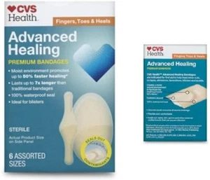 CVS Health Advanced Healing Hydrokolloid Bandagen Premium (Finger Zehen & Fersen) - Bild 1 von 1