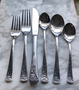 * Noritake - ROSETTA - * Stainless Flatware Silverware * CHOOSE Your Pieces * - Picture 1 of 5