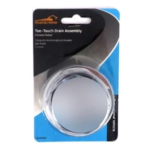 Road & Home, RVP050, Toe-Touch Bath Drain Assembly, Chrome Plated - Picture 1 of 4
