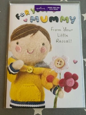 BRAND NEW HALLMARK MOTHER'S DAY CARD FOR YOU MUMMY FROM YOUR LITTLE RASCAL! - Image 1 of 3