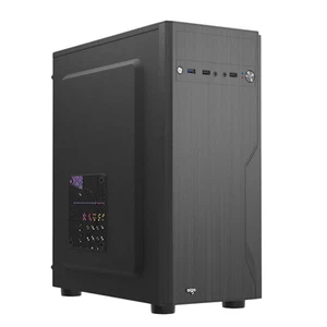 Boîtier PC étui ordinateur tour gaming ATX ITX M-ATX USB 3.0 audio noir aigo - Photo 1/5