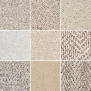 Cream Carpet Cheap Cream Carpets Loop Twist & Saxony Pile Cream Carpets Feltback - Picture 1 of 10