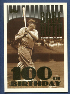 1995 Topps Babe Ruth 100th Birthday #3