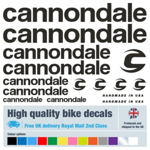 Cannondale new bike / decals / stickers, 5+ years external quality (30 pack) - Picture 1 of 4