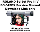 Roland Soljet Pro Ii V Sc-545Ex Service Manual Pdf File