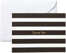 Thank You Cards, Striped (40 Blank Thank You Notes with Envelopes for Weddings,