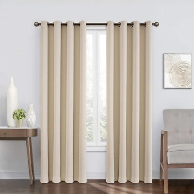 Modern Blackout Thermal Grommet Window Curtains (1 Panel) - Image 1 of 4