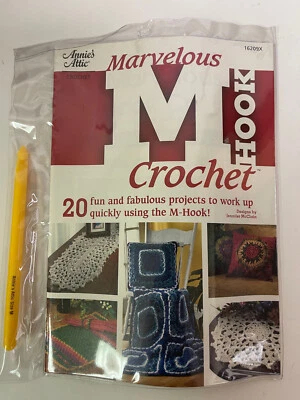 Annie's чердак чудесный M крюк крючком узор книга + M крюк ~ 20 узоров ~ новый - Изображение 1 из 2
