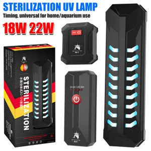18W 22W Aquarium UV Sterilizer Light Submersible Water Clean Lamp for Fish Tank - Picture 1 of 17