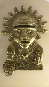 Statue bronze style inca mexique.... - Picture 1 of 1