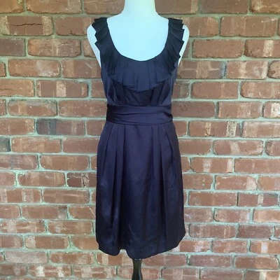 Pilgrim Womens Romance Dress Navy Satin Party Prom  Made In Aus Size 8 - image 1 of 4
